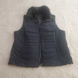 Navy Fashionable Winter Vest with Pockets
